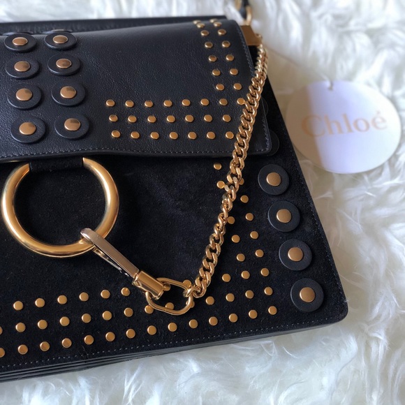 CHLOE STUDDED FAYE BAG - Picture 3 of 8